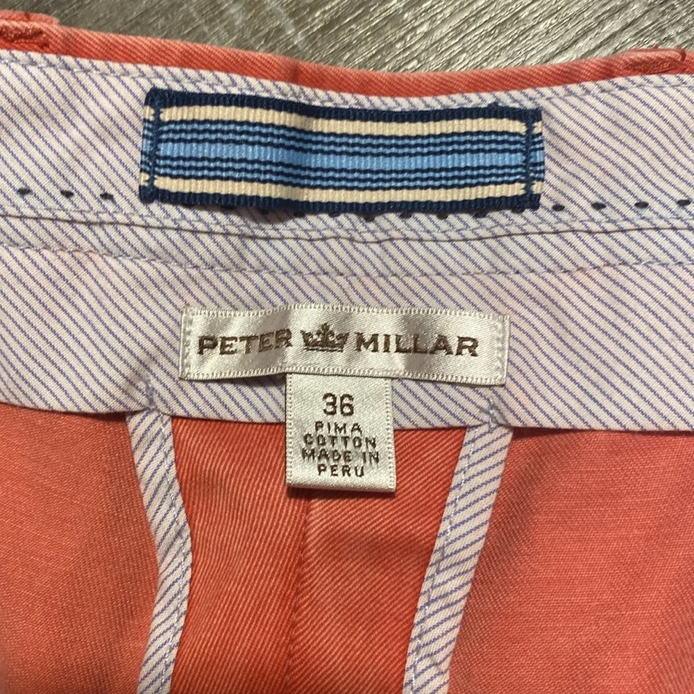 Peter Millar‎ Winston Cotton Twill Shorts Sport Red Size 36
